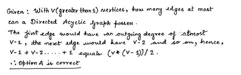 With V(greater than 1) vertices, how many edges at most can a Directed ...