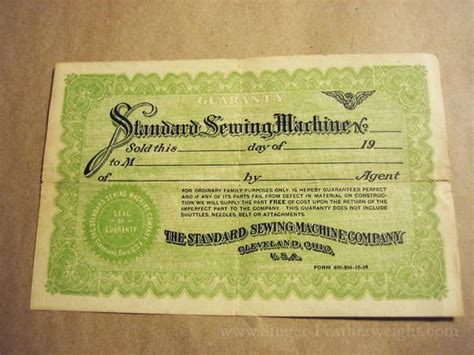 Standard Sewing Machine Serial Numbers 的图像结果