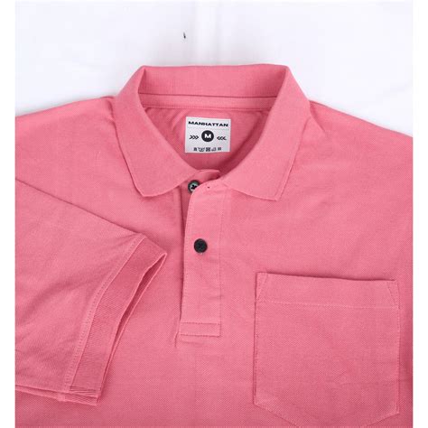Pure Cotton Polo Pocket T shirts (Bubble Gum Pink) – Pitshirts