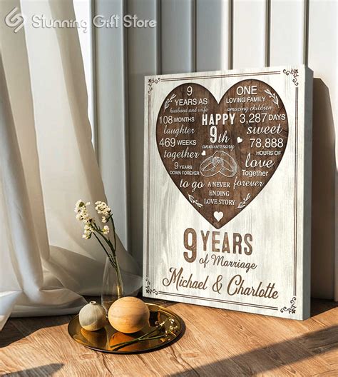 Nine year wedding anniversary gift 60 photos - Astyledwedding.com