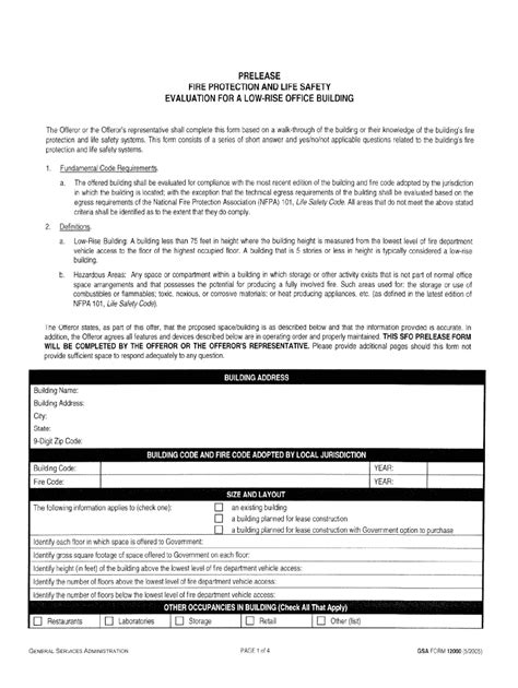 2005-2026 GSA Form 12000 - Blank Fillable Template | Fill Out, Print ...