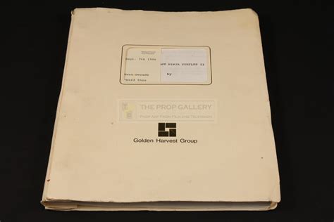 The Prop Gallery | Production used script