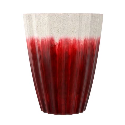 allen + roth Cone 14.8-in W x 20-in H Red Resin Contemporary/Modern ...