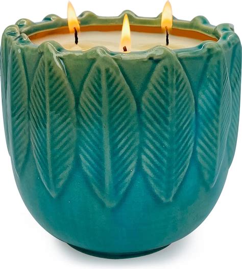 Amazon.com: Exquisite Ceramic Citronella Candle Outdoor, Natural ...