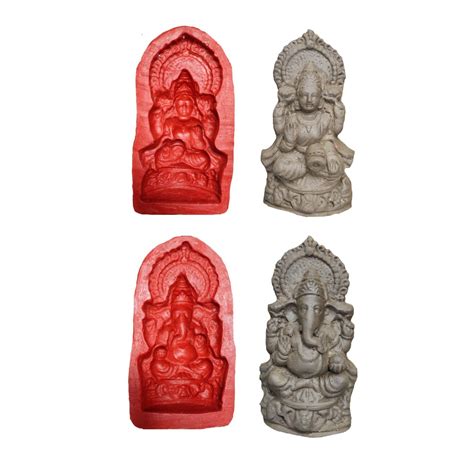 Babul Idol Workshop B17 Laxmi Ganesh Mold for Making 5-Inch Idol | Eco ...