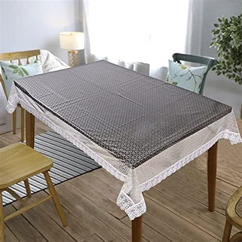 Buy CASA-NEST Thick PVC 4 to 6 Seater 3D Dining Rectangular Table Cover ...