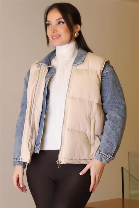 جاكيت جينز بتفاصيل سترة بلون أزرق داكن - Robin | ElbiseBul