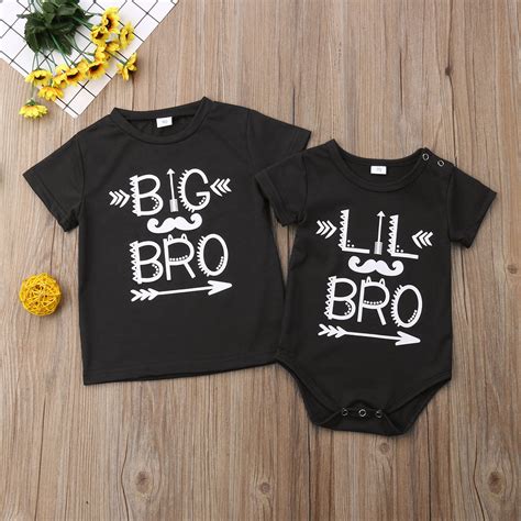 Infant Baby Little Brother Romper 0-18M Big Brothe... – Grandado