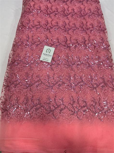 Buy embroidery fabric | Embroidered designer fabrics online – Akrithi