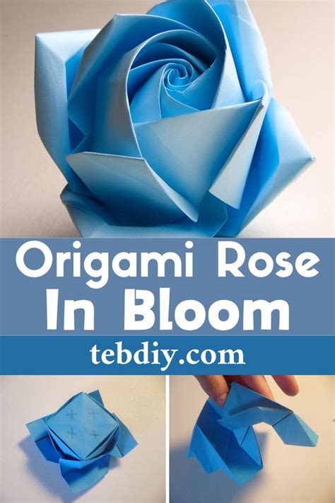 Image result for Origami Rose Tutorial