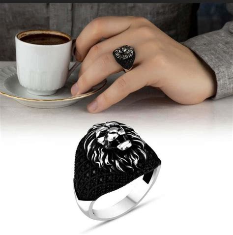 RARE PRINCE by CARAT SUTRA | Unique Turkish Style Oxidized Silver Lion ...