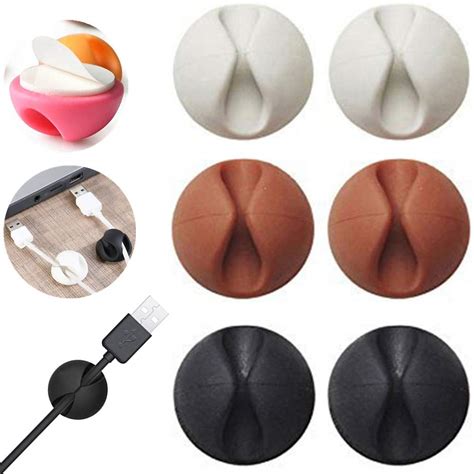 Cable Clips Wire Holder Desk Cord Charger Organizer Under Desk Cable ...