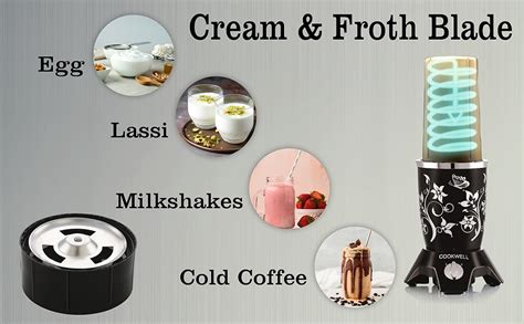 Buy Cookwell Bullet Mixer Grinder (5 Jars, 3 Blades, Black) - Copper ...