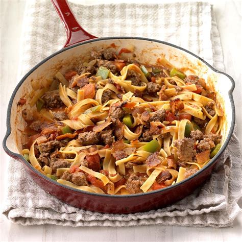 Spanish Noodles and Ground Beef Recipe: How to Make It | Taste of Home