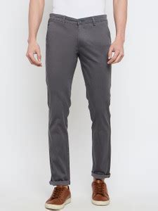 DUKE Slim Fit Men Grey Trousers - Buy DUKE Slim Fit Men Grey Trousers ...
