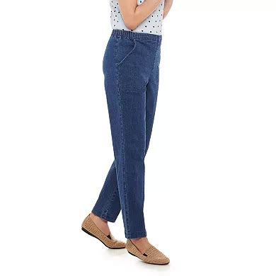 Women's Croft & Barrow® Classic Pull-On Straight Leg Jeans