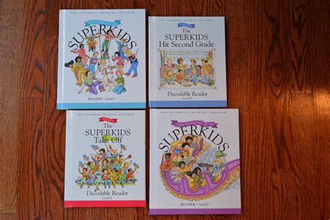 Set of 4 The Superkids Reading Program Levels 3-6 HC Teacher Homeschool ...