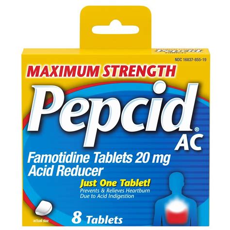 Pepcid AC Maximum Strength Heartburn Medicine, 20 Mg Famotidine | Walgreens