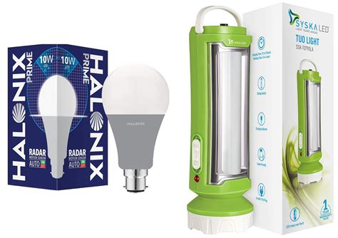 SYSKA T0790LA Tuo Portable Rechargeable Led Lamp Cum Torch with Upto ...