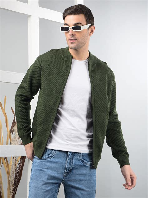 Cobb Green Self-Design Zip-Up Sweater – Cobbitalyofficial