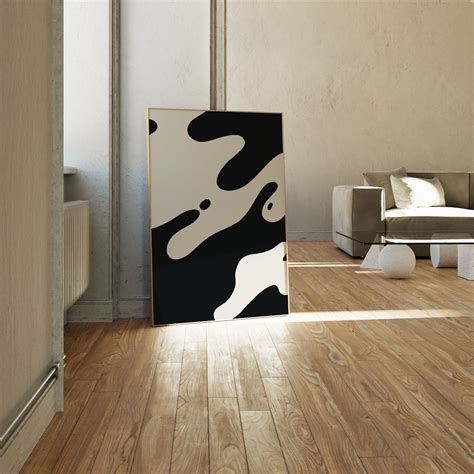 Buy Spill II Black and White Painting Online at Best Price – Dessine Art