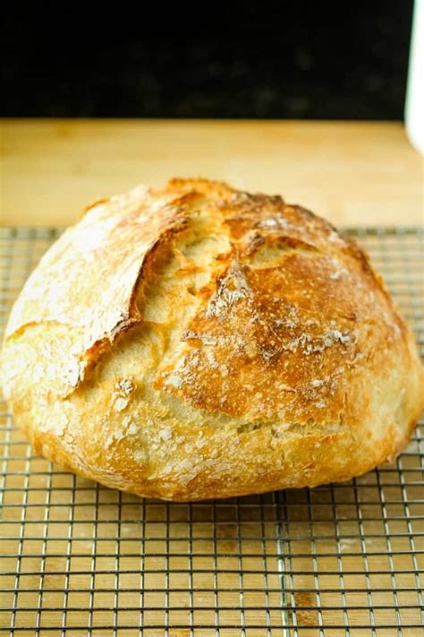 Faster Rustic No-Knead Bread – Must Love Home