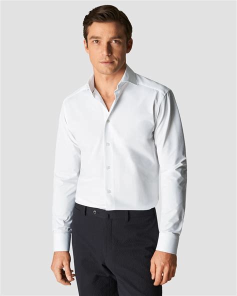 Solid Four-Way Stretch Shirt - Eton