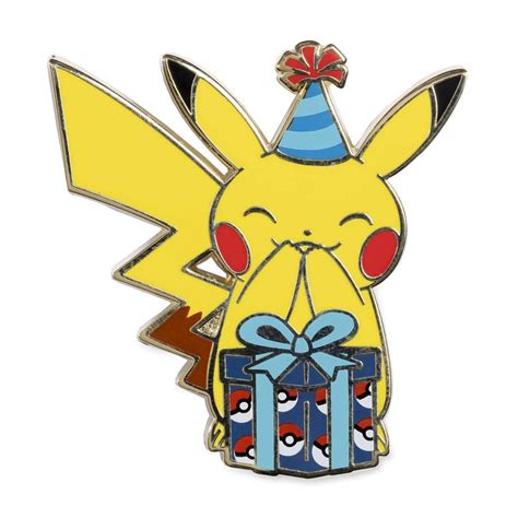 Pikachu Birthday Balloons Pokémon Pin & Greeting Card | Pokémon Center ...