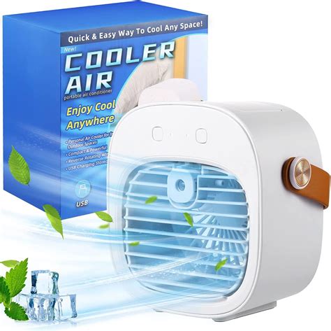 Personal Portable Air Conditioner, 6000mAh Mini Air Cooler Conditioner ...