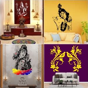 JAZZIKA Combo Stencils for wall painting (Size:- 16 X 24 Inch) Theme ...