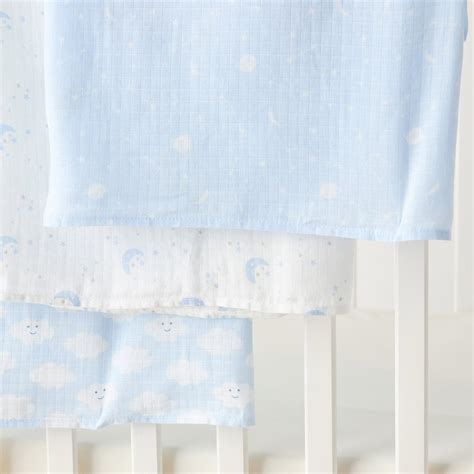 Buy Juniors Printed Muslin Swaddle Blankets - Set of 3 from Juniors at ...