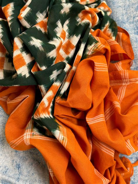 Handwoven Double Ikat Kurta Telia Rumal Dupatta Set – TheWardrobeStories