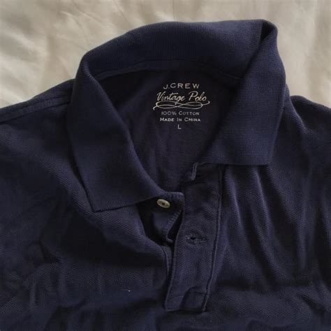 J.Crew men’s navy blue polo. Size L. Never worn. - Depop