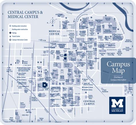 Campus Map | University of Michigan Online Visitor's Guide