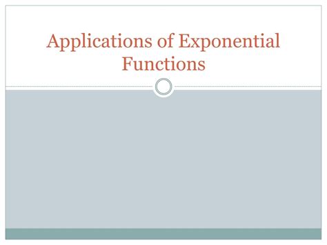 Image result for Exponential Function Applications