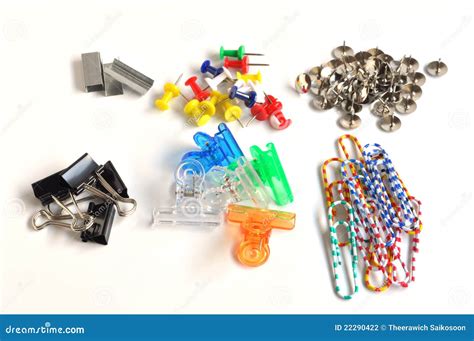 Collection of Various Type of Paper Clip Stock Photo - Image of ...