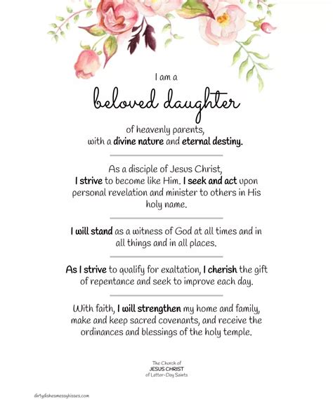 Lesson plan beloved daughters the new young women theme by bonnie h ...