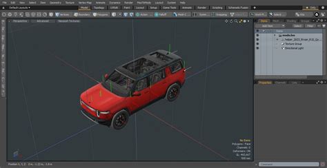 3D model 2023 Rivian R1S Quad Motor Red | 3D Molier International