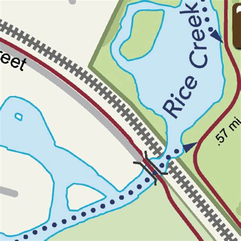 Rice Creek North Regional Trail - South Segment Map by Ramsey County ...