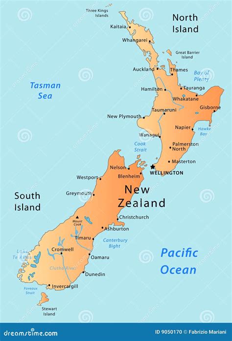 Map Of Australia New Zealand And Fiji A7E6J - Large Map of Asia