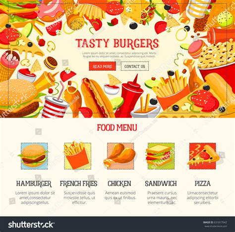 Fast Food Menu 的图像结果
