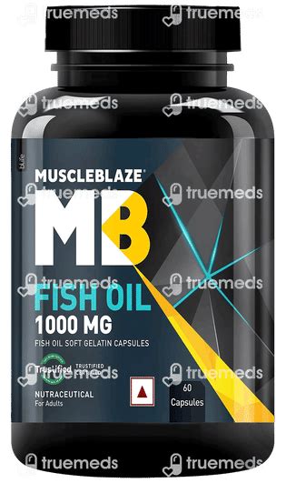 Muscleblaze Fish Oil 1000 Mg Soft Gelatin Capsule 60 - Uses, Side ...
