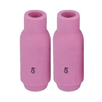 10pcs Welding Torch Nozzle Cups Ceramic Consumable Kit Porcelain Nozzle ...