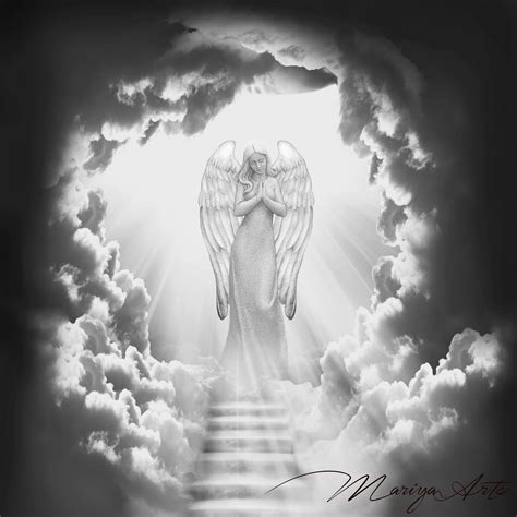 Stairway To Heaven Clipart Black And White