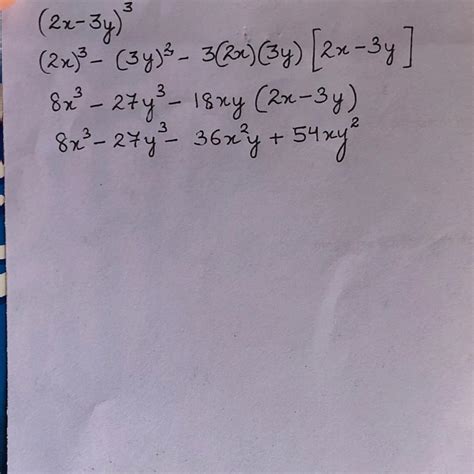expand (2x-3y)³ by using suitable identity - Brainly.in