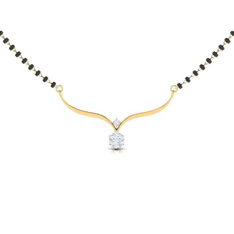 Buy Wynona american diamond short gold plated infinity mangalsutra for ...