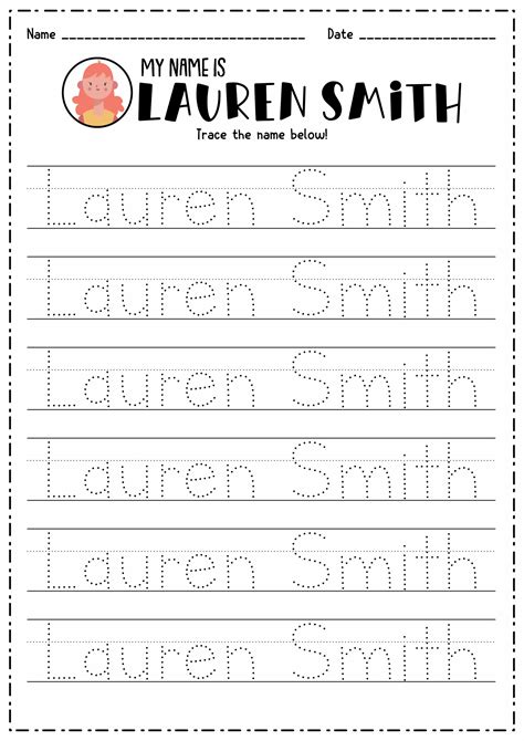 15 Create Name Tracing Worksheets - Free PDF at worksheeto.com