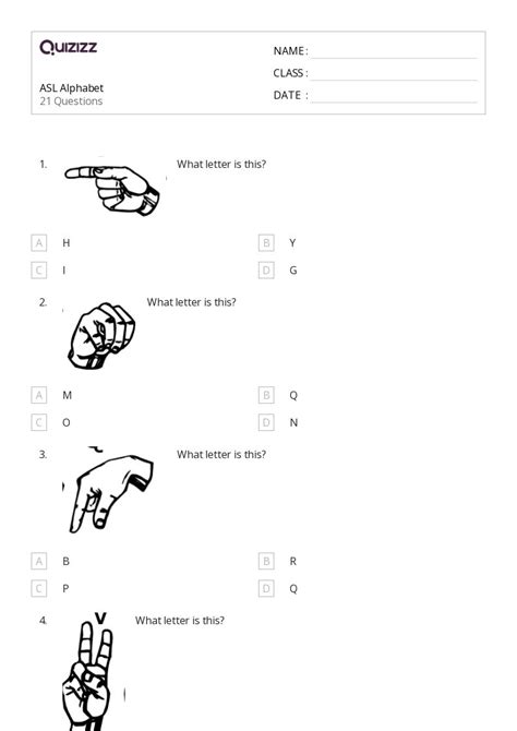 Image result for G ASL Alphabet Printable Worksheets