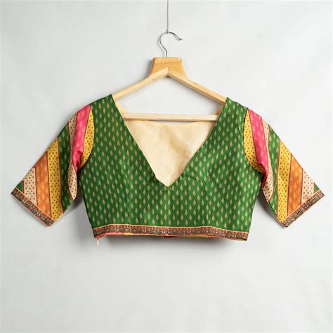 Madhuvanii Printed Silk Blouse – Fabcurate