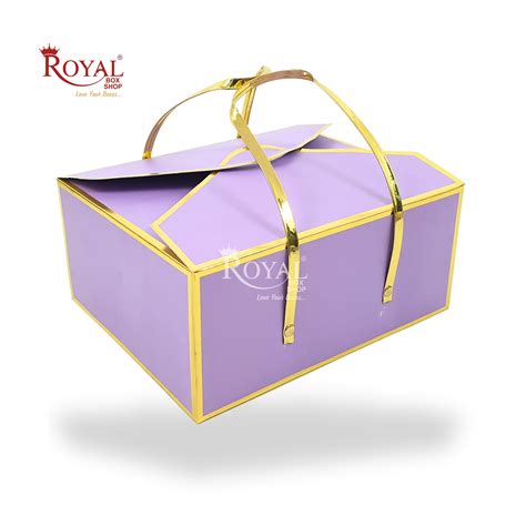 Premium Gift Hamper Bags I Gold Foiling 10x8x4.5 Inch I I Lavender I O ...